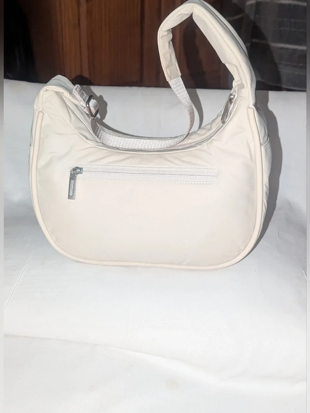 lululemon athletica Cream Crescent Shoulder Bag